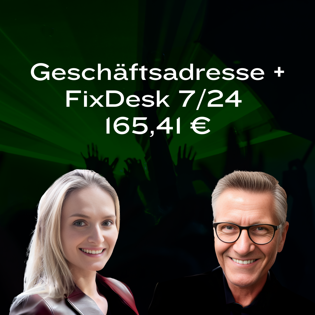 Geschäftsadresse + FixDesk 7/24 165,41 €