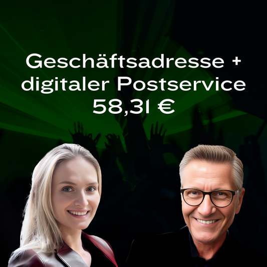 Geschäftsadresse + digitaler Postservice 58,31 €